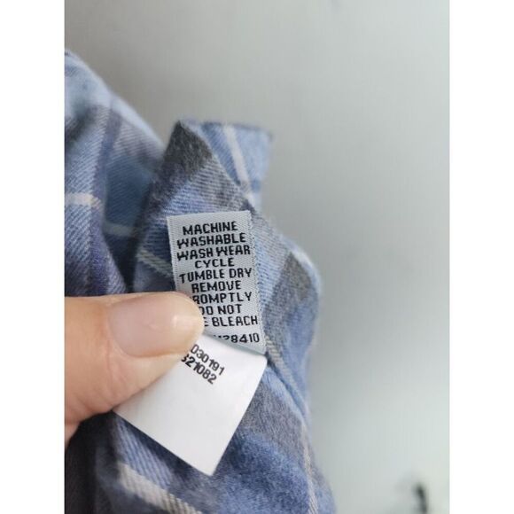 Sid Mashburn Men Blue Plaid 100% Cotton Button Down Sports Shirt size XL - Picture 12 of 12